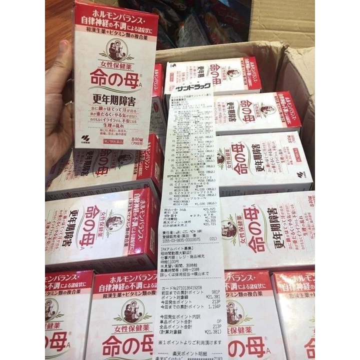 Viên Uống Tiền Mãn Kinh Kobayashi  Nhật Bản 840 viên