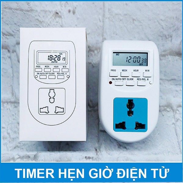 Ổ cắm hẹn giờ điện tử AL06 bật tắt thiết bị điện tự động, công tắc hẹn giờ, công tắc điều khiển từ x