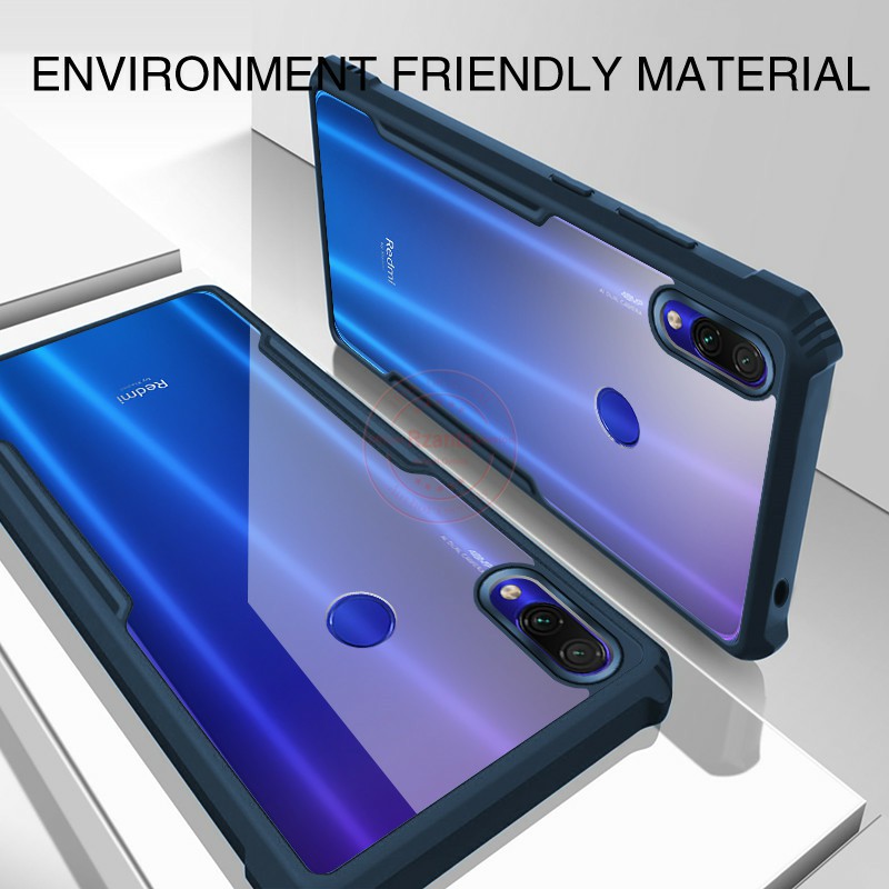 Ốp lưng Xiaomi Redmi Note 7 / Note 7 Pro chống sốc thể thao lưng trong viền màu kiểu dáng Xundd chống sốc chống ố vàng 2