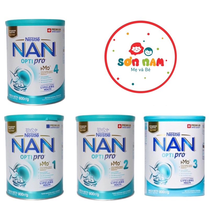 Sữa NAN NGA Đủ Số 1,2,3,4 Hộp 400G 800G Mẫu Mới Nhất (DATE 09/2022)