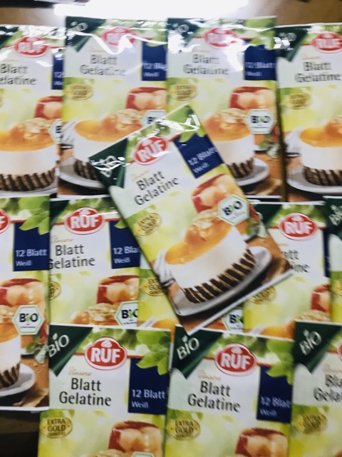 Gelatine hữu cơ dạng lá - Nguyên gói 12 lá | BigBuy360 - bigbuy360.vn