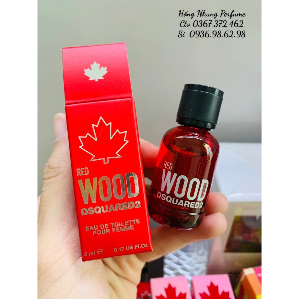 Nước hoa mini nữ Dsquared2 Wood Red EDT 5ml