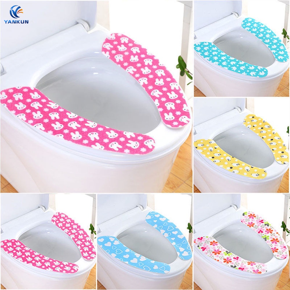 1 Miếng Dán Trang Trí Bệ Ngồi Bồn Cầu Chống Thấm Nước Tiện Lợi