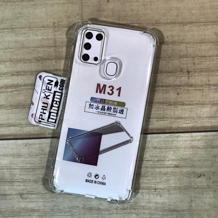 Ốp lưng Samsung M31 dẻo Trong suốt Chống sốc