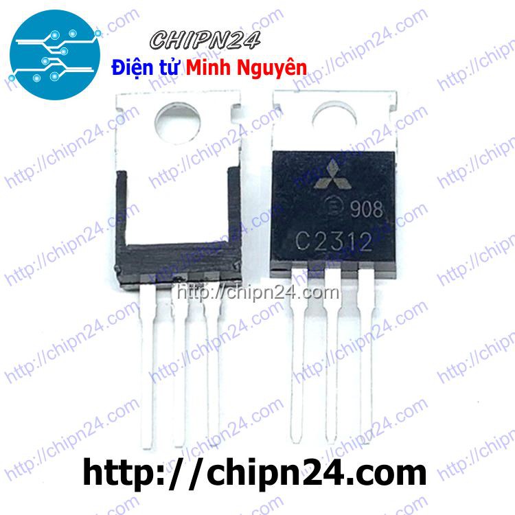 [2 CON] Transistor C2312 TO-220 NPN 6A 20V 27MHz (2SC2312 2312)