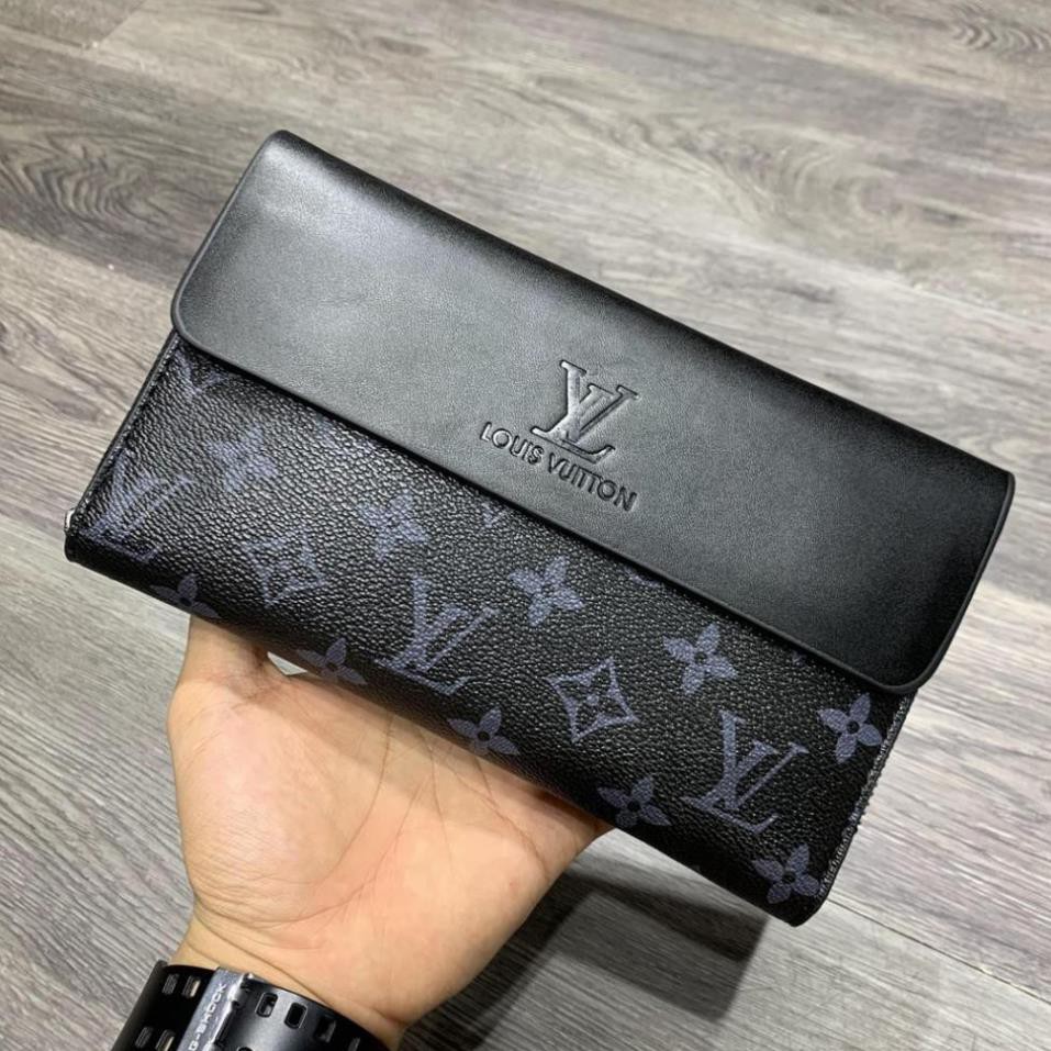 Ví da nam cầm tay dáng bóp nam dài, Ví da nam đẹp cao cấp thời trang hàng hiệu