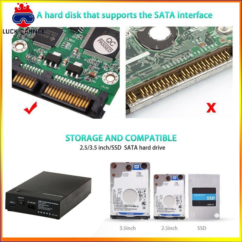 Hộp Đựng Ổ Cứng Ngoài Usb 3.0 2.5 "" 3.5 "Sata Ốp | BigBuy360 - bigbuy360.vn