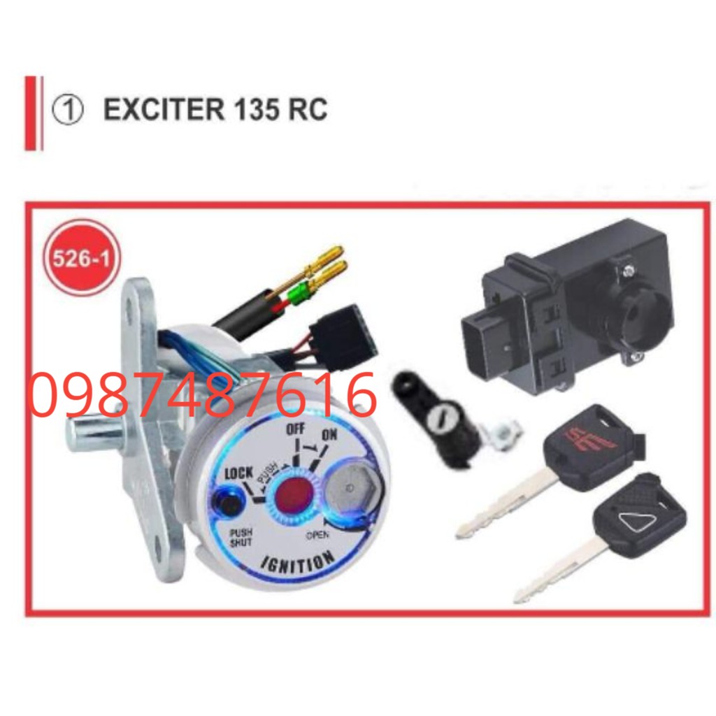 Bộ ổ khóa chống trộm cho ex 135 Rc Giá sốc Giá sốc