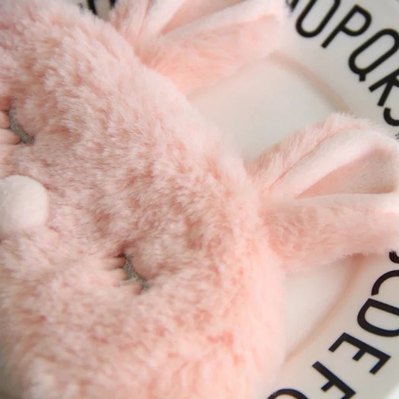 Mặt Nạ Che Mắt Khi Ngủ Hình Chú Thỏ Bằng Lông Nhung Mềm Mại Dễ Thương Xinh Xắn