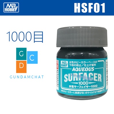 Sơn lót mô hình Mr Hobby HSF01 Aqueous Surfacer 1000 Màu xám đen gốc nước 40ml