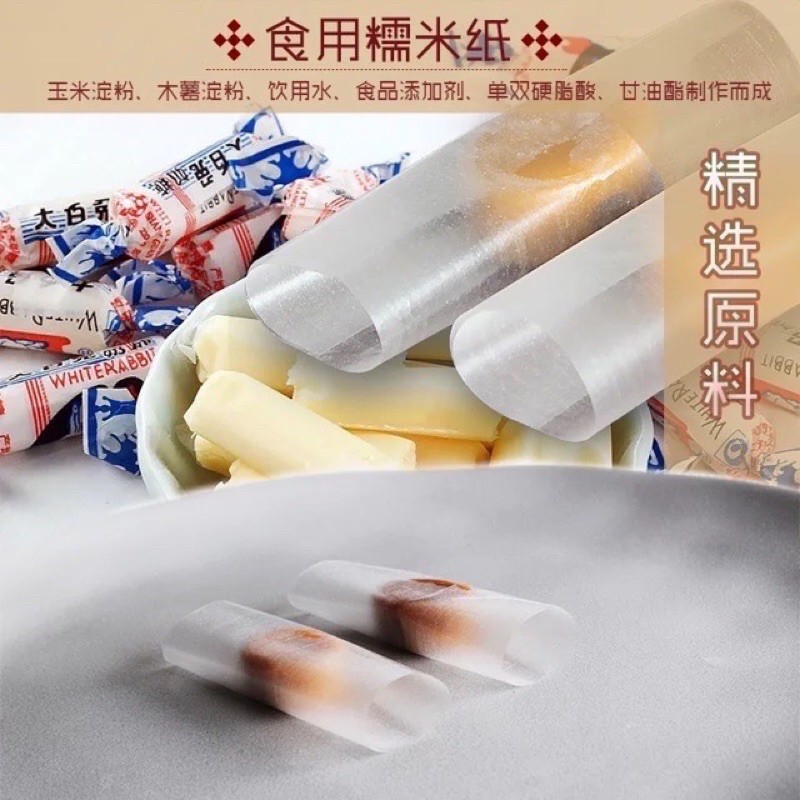 Giấy gạo gói kẹo Nougat