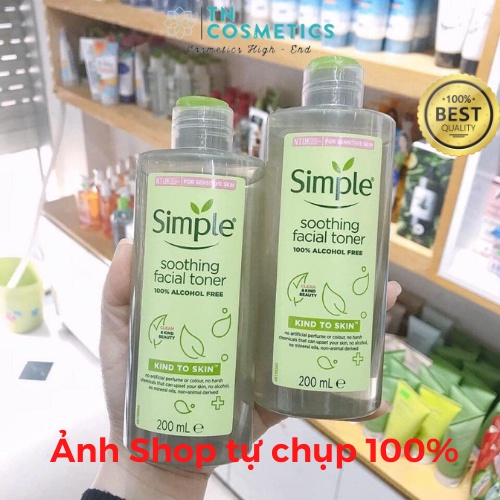Nước Hoa Hồng Cho Da Nhạy Cảm Simple Kind To Skin Soothing Facial Toner 200ml TN2041 | BigBuy360 - bigbuy360.vn
