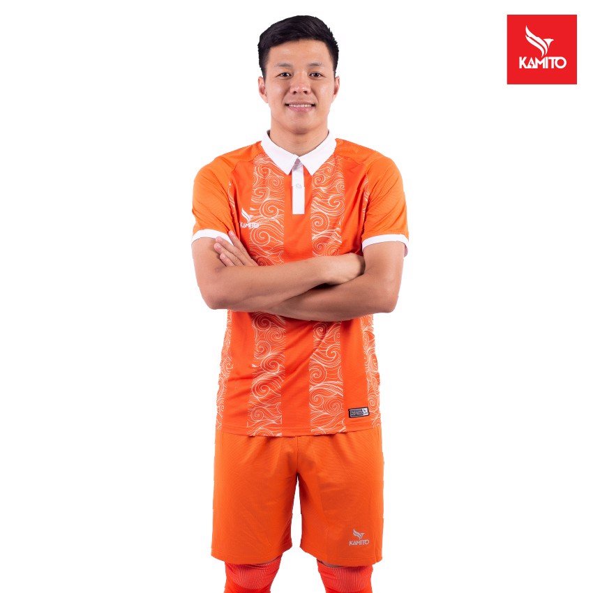 Bộ quần áo bóng đá Kamito chính hãng KMSP210160 màu cam