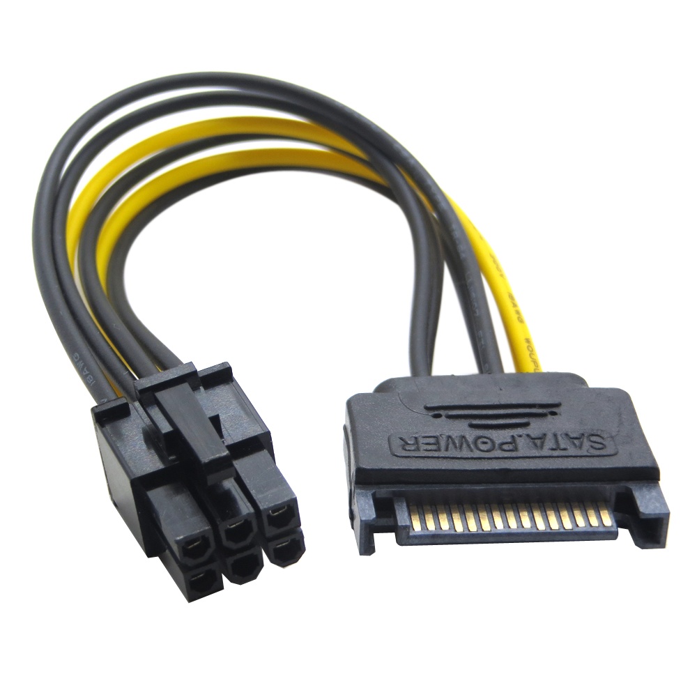 Cáp nguồn SATA sang 6Pin PCI-E cho Card VGA