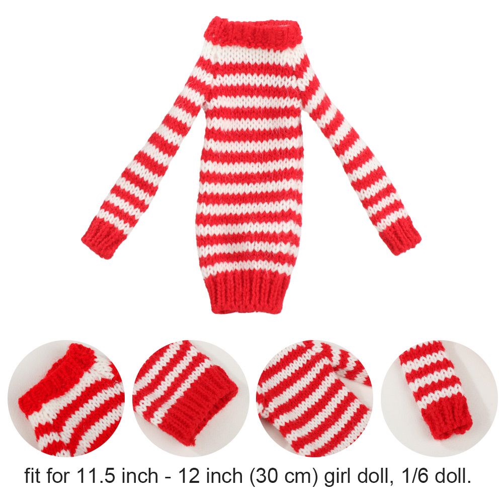 Đầm len nhiều màu sắc mini thời trang dành cho búp bê