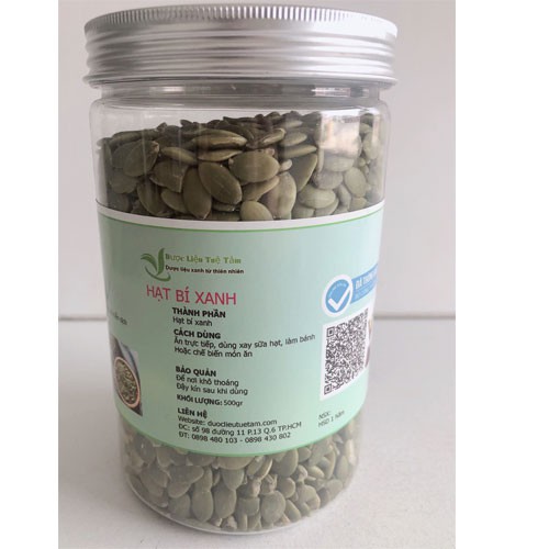 Hạt bí xanh tách vỏ (500gr)