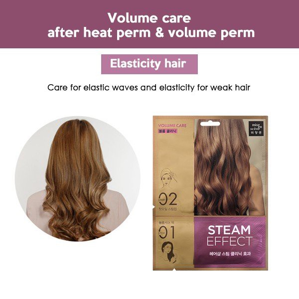 Mặt nạ ủ tóc Miseen Scène Perfect Color Care, Volume Care Steam Hair Mask Pack 15ml