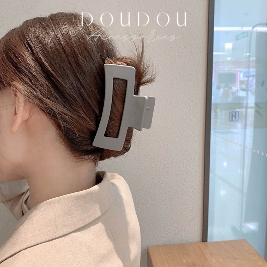 Phụ kiện kẹp tóc xinh Doudou Cặp tóc Kẹp càng cua Hàn Quốc cỡ lớn cho nữ phong cách Hàn Quốc thời trang ZJ003