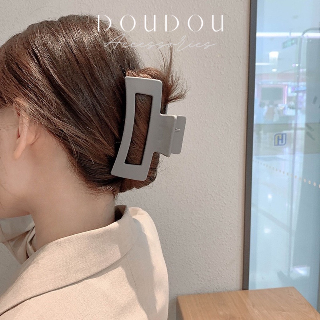 Phụ kiện kẹp tóc xinh DOUDOU Kẹp càng cua Hàn Quốc cỡ lớn cho nữ phong cách Hàn Quốc thời trang ZJ003