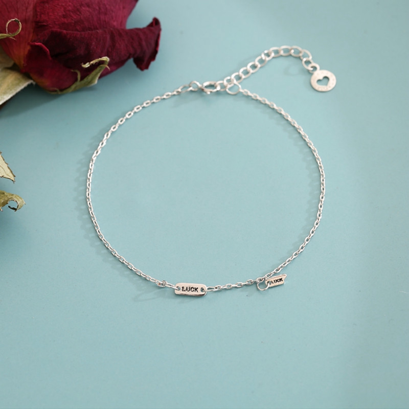 Vòng tay may mắn mạ bạc 925 thời trang Hàn Quốc