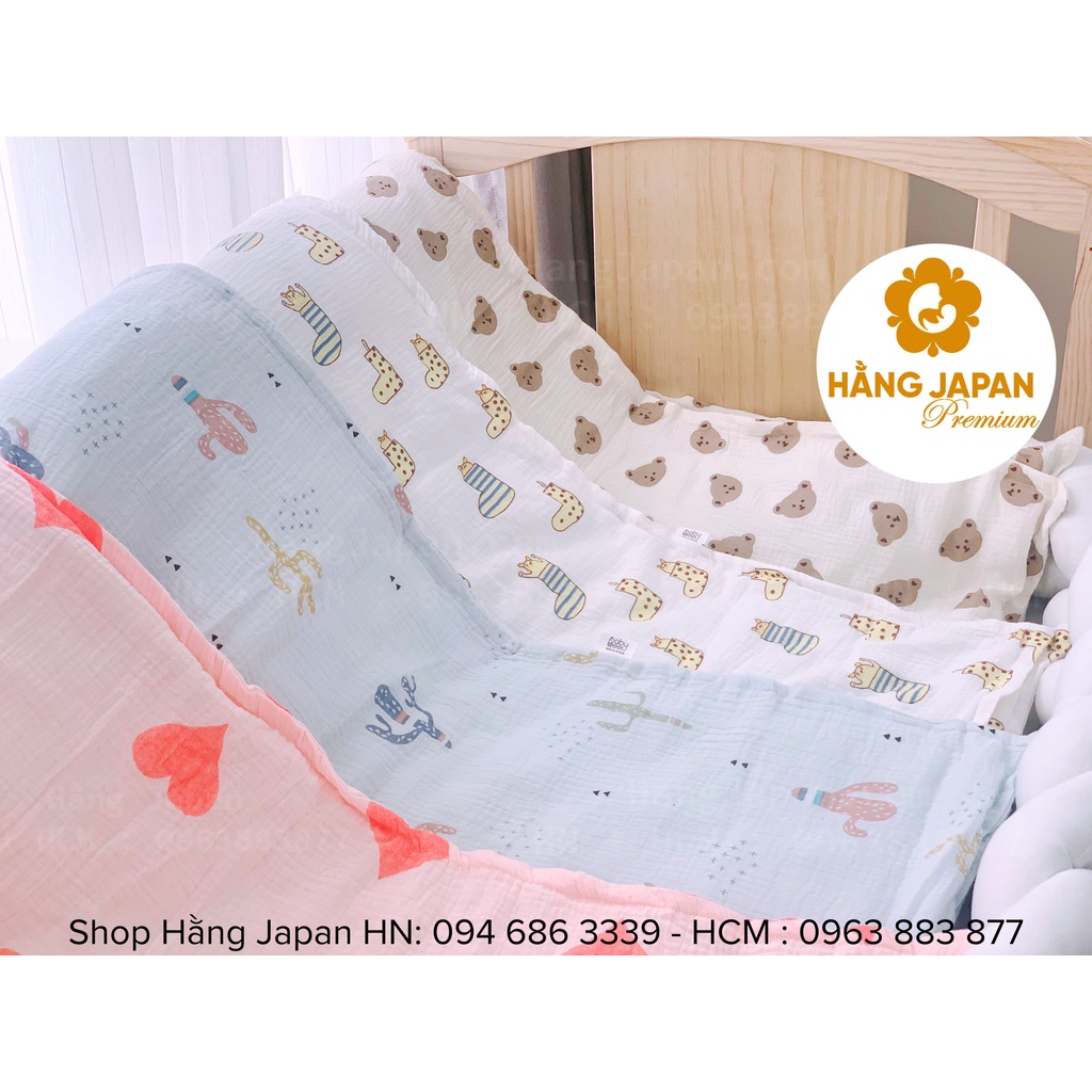 Chăn xô trần bông Babybee cho bé dày dặn ấm áp kích thước 1m*1.2m (ngẫu nhiên)