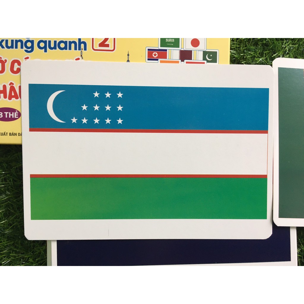 Flashcard Dạy trẻ về thế giới xung quanh 2 - Thẻ Cờ Các Nước Châu Á ( Tái bản 2019)