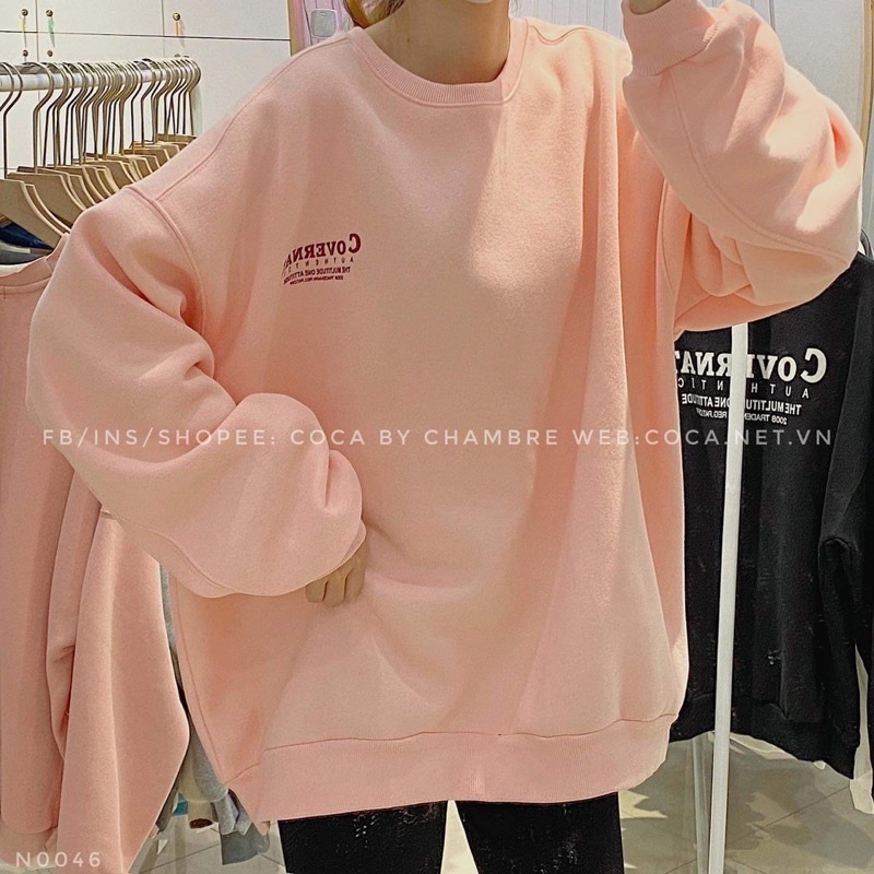 Áo wearter nỉ cotton cover in logo ngực H2A