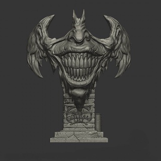 File in 3D Joker Face - Bust