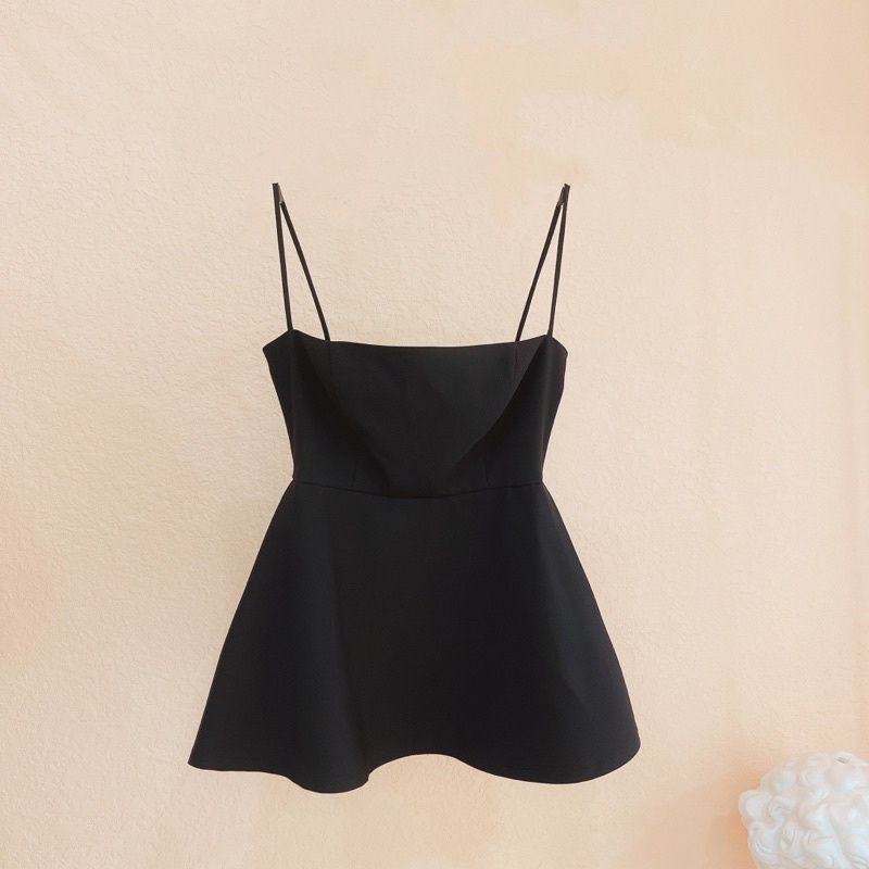 Áo Peplum Hai Dây Đơn Giản