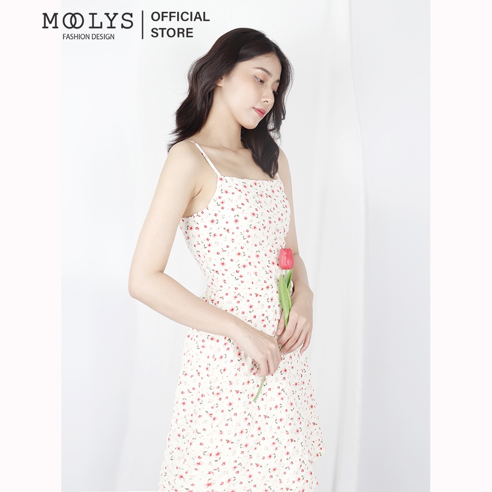 Đầm hai dây mini hoa nhí dễ thương Moolys MD013