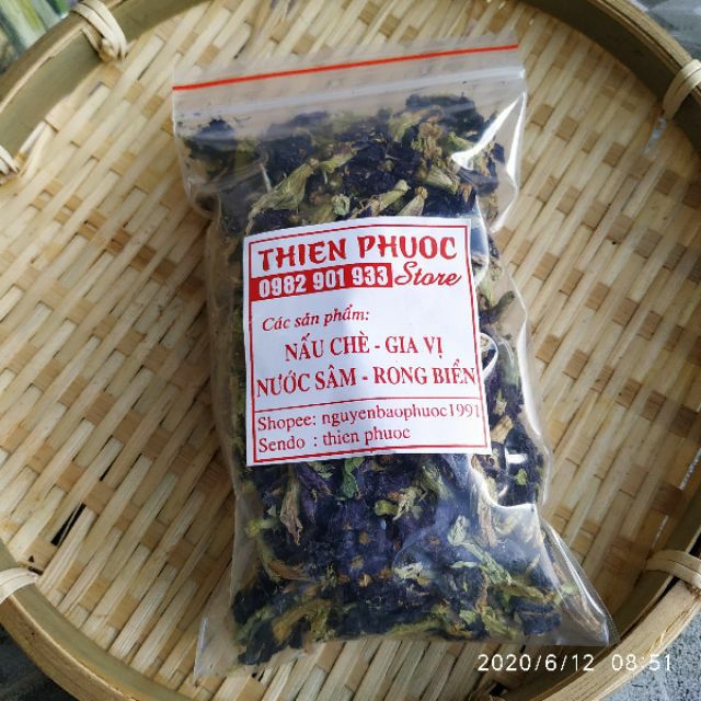 Hoa đậu biếc - pha trà, tạo màu món ăn - 50g/100g