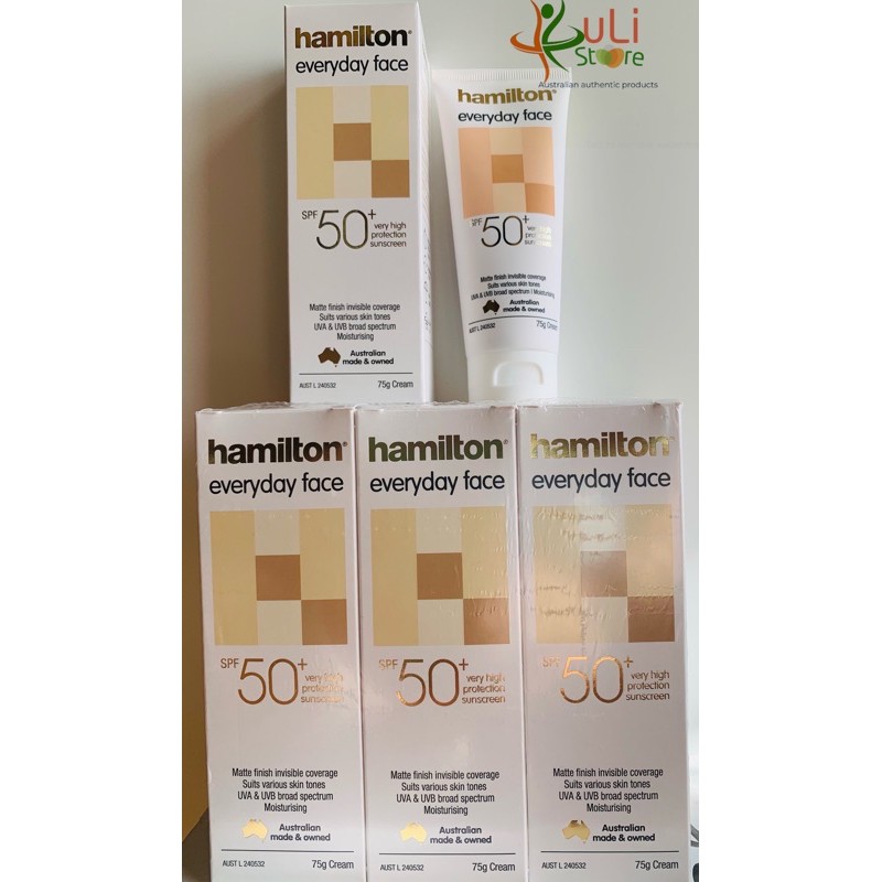 Kem chống nắng phổ rộng Hamilton Face Sunscreen 75g