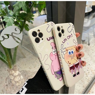 (iPhone 6Plus -> 12 Pro Max) Ốp lưng viền vuông bảo vệ camera in hoạt hình siêu kute chống bẩn