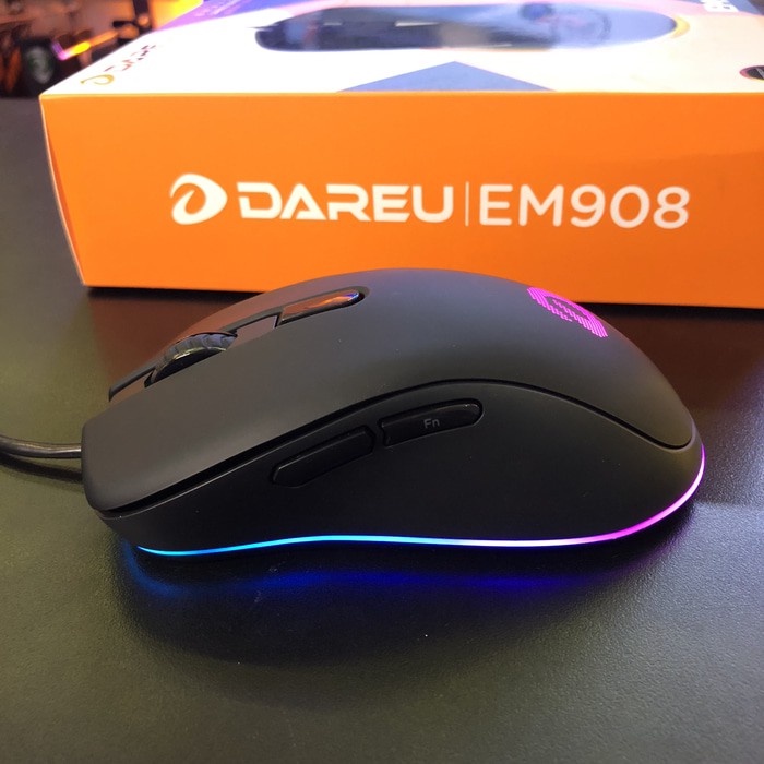 Chuột Gaming có dây DAREU EM908 (LED RGB, BRAVO sensor)-Hàng chính hãng