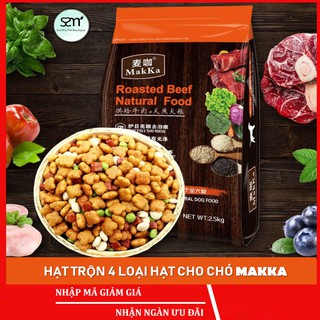 Hạt thức ăn cho chó Makka (Túi 2.5Kg) Bò, rau củ, sữa dê, yến mạch phù hợp mọi loại chó