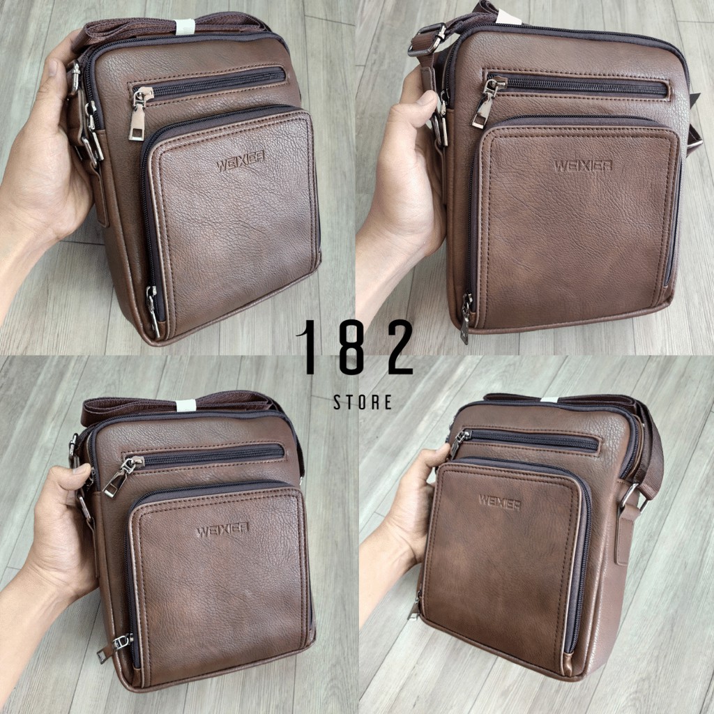 Túi Đeo Chéo WEIXIER Da Pu Cao Cấp Hàng Chính Hãng Chất Lượng Cao Đeo Vai Đi Làm Công Sở Đi Học WXD02 - The Black Box | BigBuy360 - bigbuy360.vn