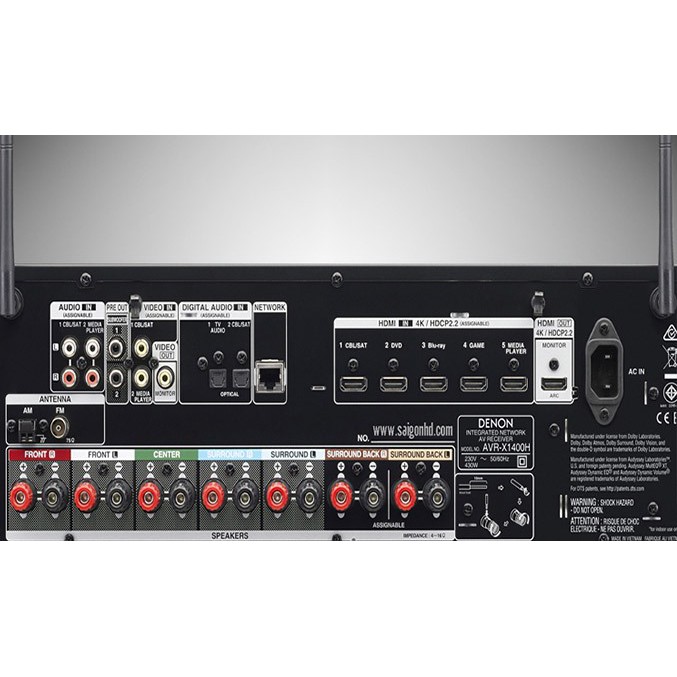 Amply Denon AVR-X1600H CHÍNH HÃNG bảo hành 12 tháng