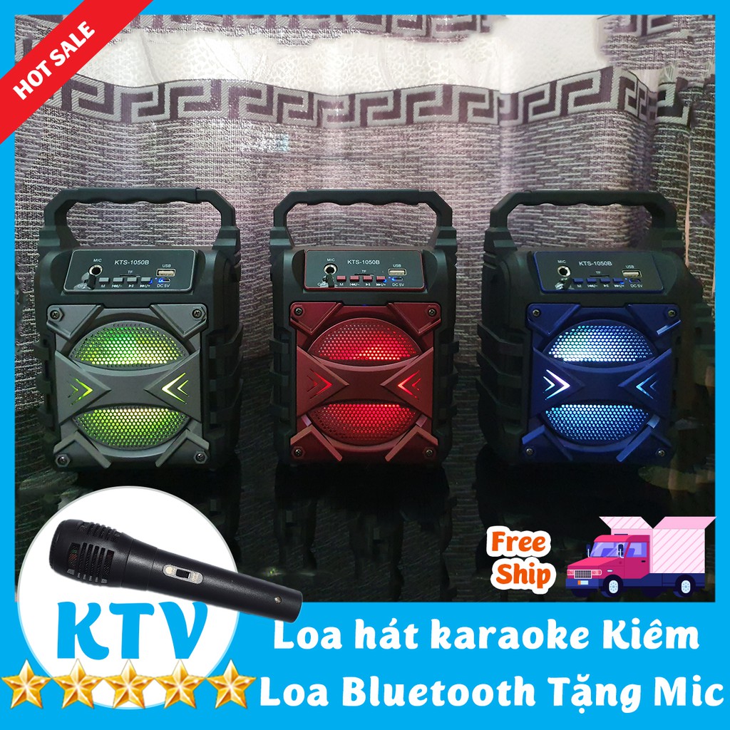 Loa Bluetooth Hát kiêm Hát Karaoke Tặng mic có dây Công Xuất Lớn Tiện Lợi Model Mới 2022 Cho chất âm tốt nhất hiện nay