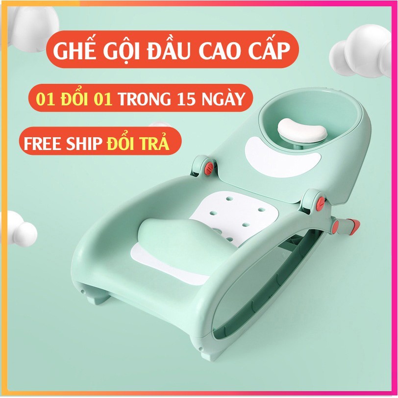 Ghế nằm gội đầu cho bé, ghế tắm cho bé, giường gội đầu cho bé, cao cấp, gấp gọn (bảo hành 24 tháng)