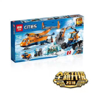 Lắp ráp cities lego lepin 02112 - máy bay hậu cần bắc cực