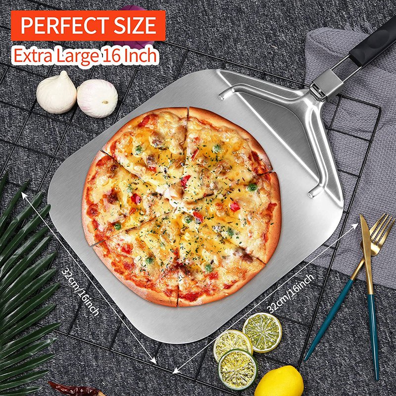Xẻng xúc bánh pizza bằng nhôm có thể gấp gọn tiện dụng