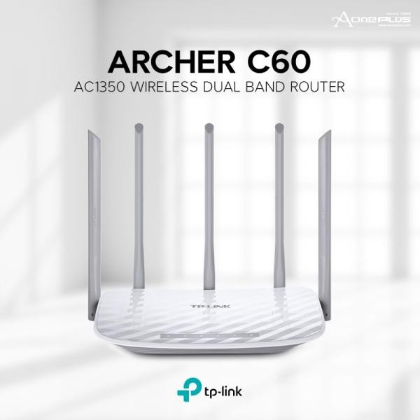 TP-Link AC 1350Mbps Bộ phát wifi - Archer C60- Hàng Chính Hãng | BigBuy360 - bigbuy360.vn