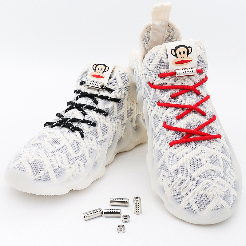 1 Cặp Dây Cao Su Co Giãn Hình Tròn Không Cần Buộc Dây Giày Sneaker Cho Người Lớn Và Trẻ Em