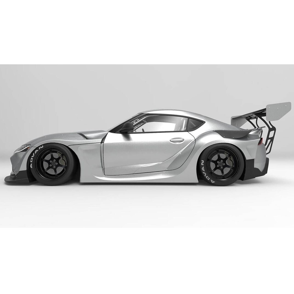 Chất lượng cao Toyota Supra GR Fast and Furious 9 1 / 10 trôi RC PC vỏ thân máy chụp đèn chiều rộng 190mm Vỏ thân trôi trong suốt RC hsp hpi trax Tamiya hsp HL ZD RACING yokomo