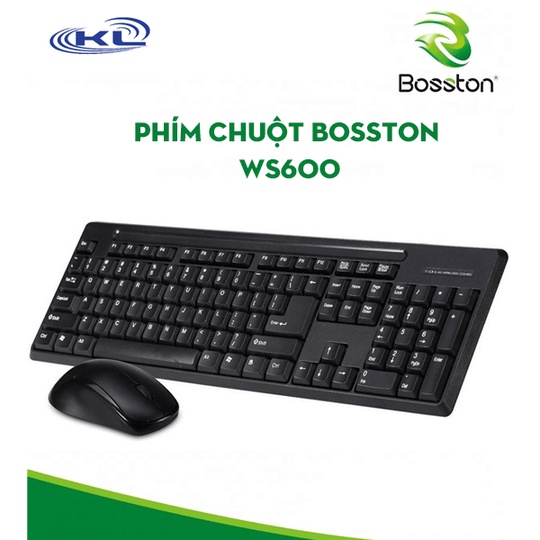 Combo Bàn Phím Chuột Ko Dây Mini Bosston WS600 - Chính Hãng