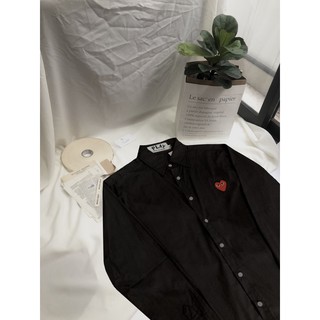 Áo sơ mi CDG trái tim ( đen ) | Astros Menswear
