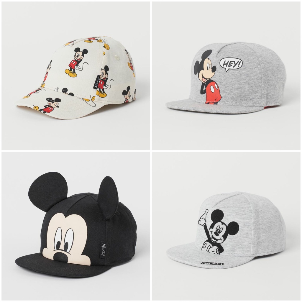 Mũ lưỡi trai Mickey HM H&amp;M size _hàng chính hãng authentic