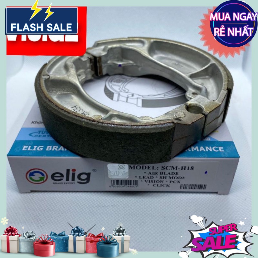 Bố thắng đùm ELIG SCM H18 cơ sau AirBlade, Click, Lead, SCR, PCX, Sh Mode, Vision...Hàng tốt, giá rẻ sập sàn, hỗ trợ tốt