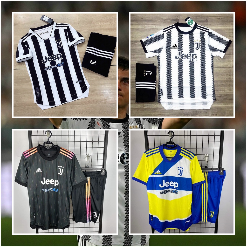 Áo Bóng Đá CLB Juventus F.C sân khách-chất Polyester thái cao cấp