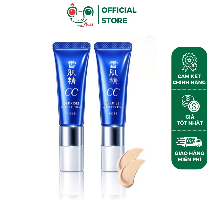 Kem trang điểm CC Kose Sekkisei White Cream SPF50+/PA++++ 30g